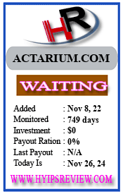 ACTARIUM.COM details image on Hyips Review